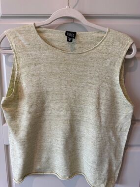 Eileen Fisher Light Green Sleeveless 100% Linen
